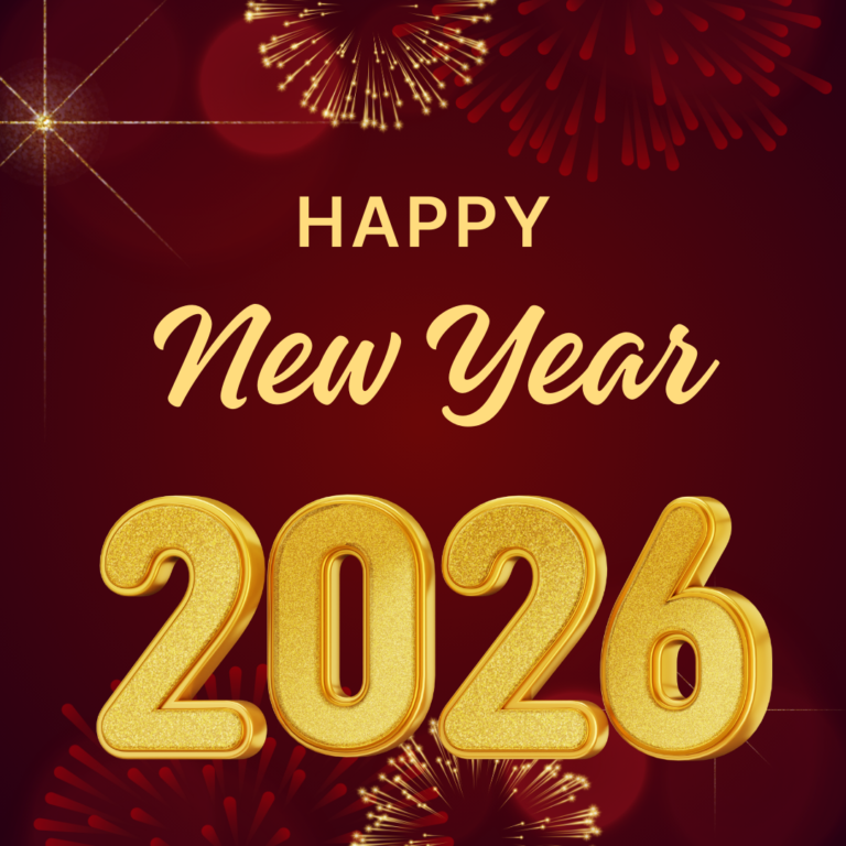 Red Modern Happy New Year Instagram Post