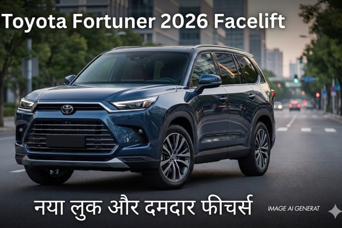 Toyota Fortuner 2026 Facelift Spied लॉन्च से पहले सामने आया नया लुक और दमदार फीचर्स
