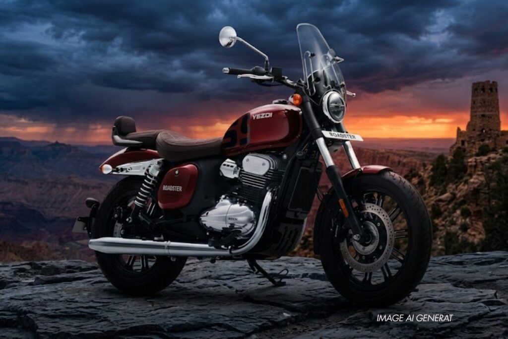 Yezdi Roadster Red Wolf Edition