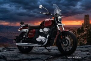 Yezdi Roadster Red Wolf Edition