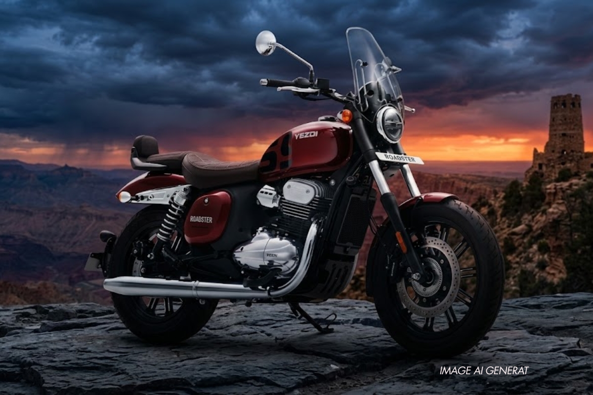 Yezdi Roadster Red Wolf Edition