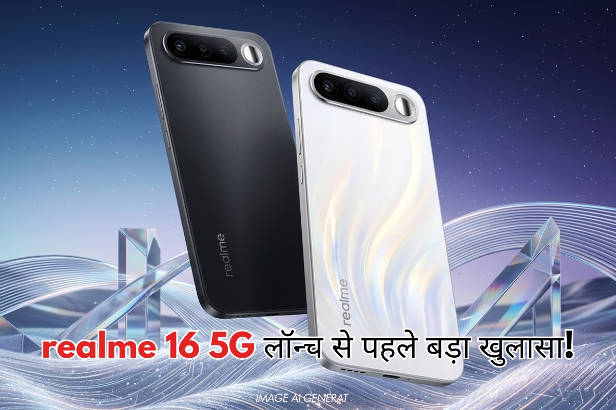 realme 16 5G लॉन्च से पहले बड़ा खुलासा! 200MP कैमरा और दमदार बैटरी से मचाएगा तहलका