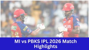 MI vs PBKS IPL 2026 Match Highlights
