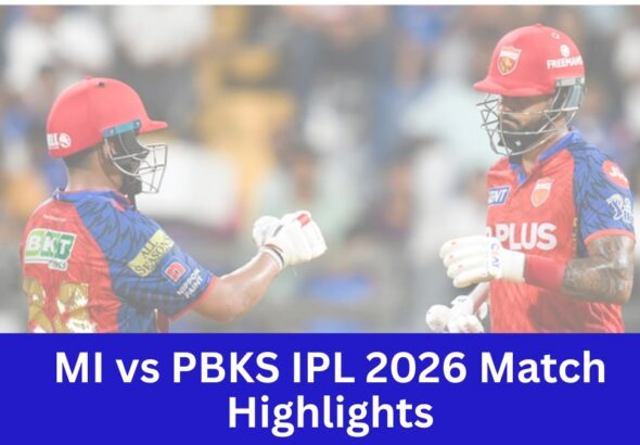 MI vs PBKS IPL 2026 Match Highlights
