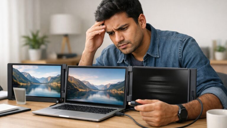 Portable Laptop Screen Extender काम नहीं कर रहा