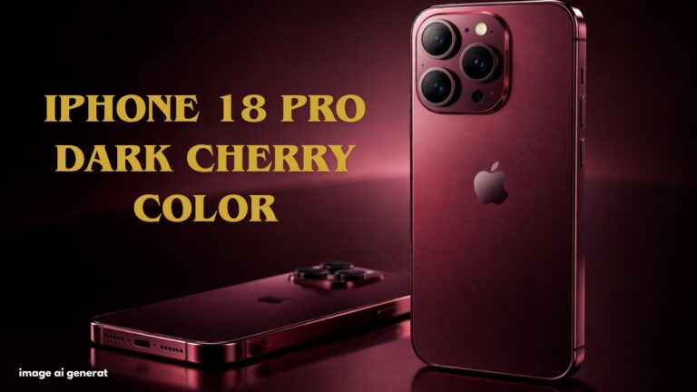 iPhone 18 Pro New Color Leak: Dark Cherry